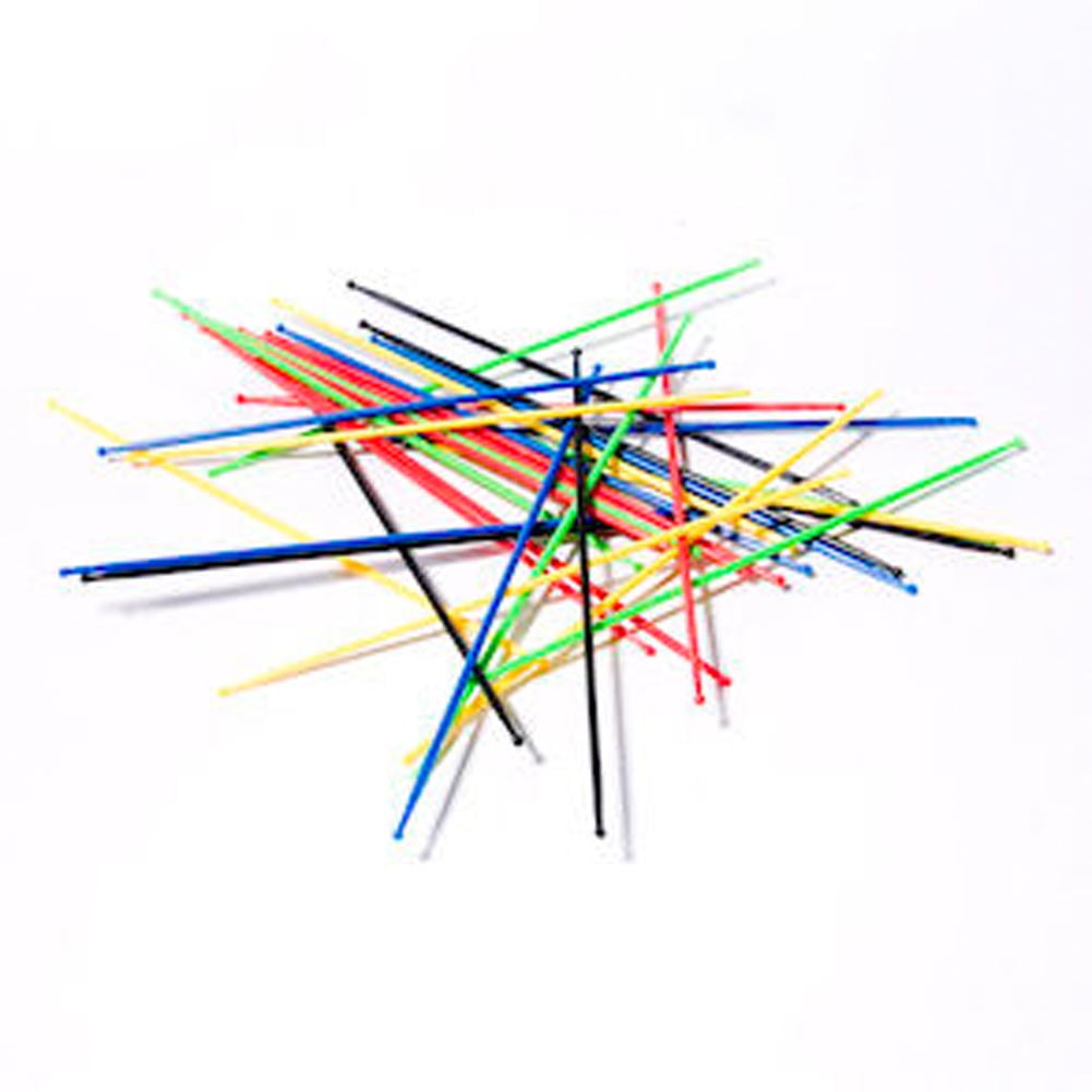 Family Games Plastic individually fashioned as a stick NEW 24 Pick Up Sticks 