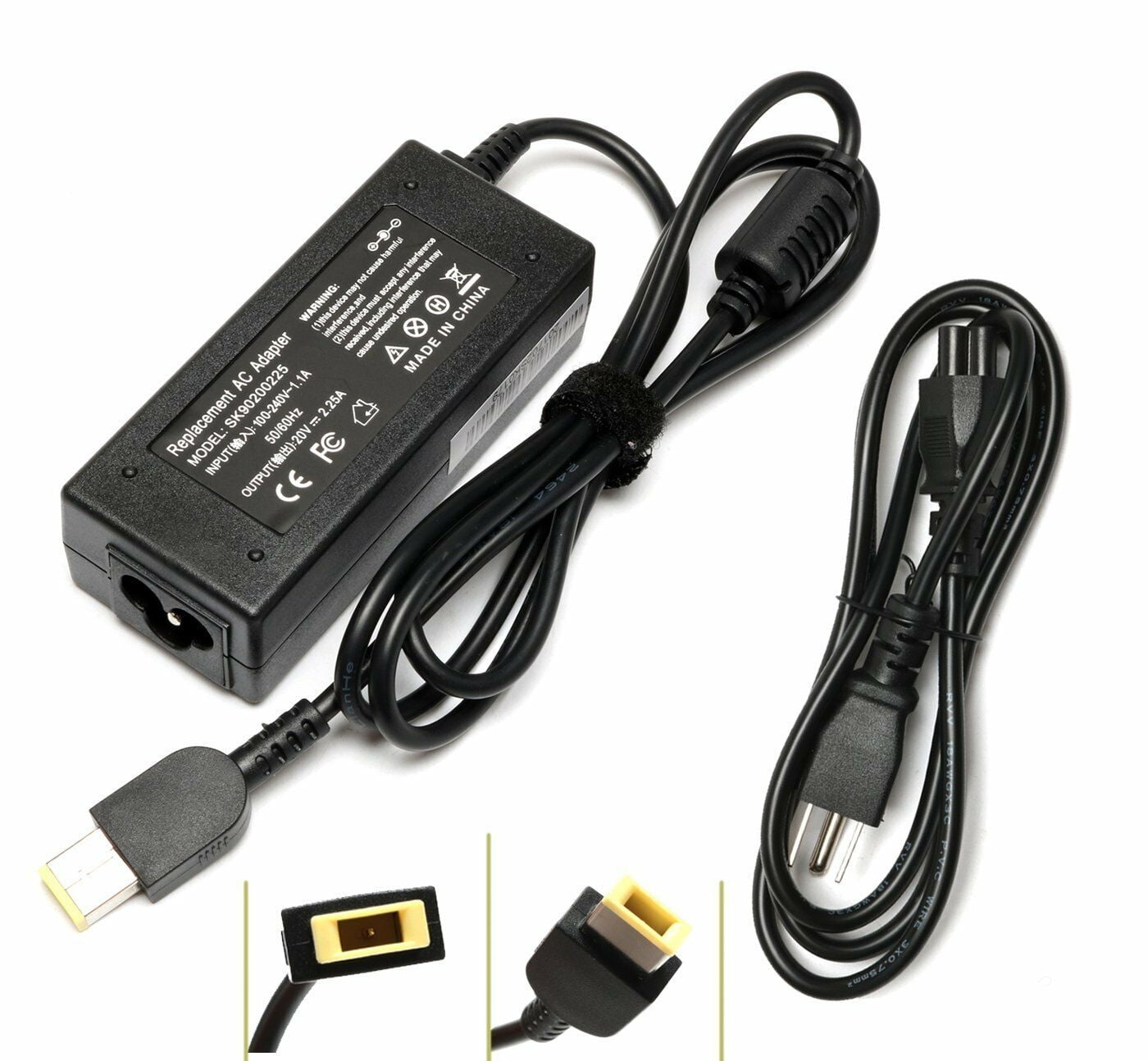 20V 2.25A Adapter Laptop Charger for Lenovo ADLX45NLC3A ADLX45NCC3A