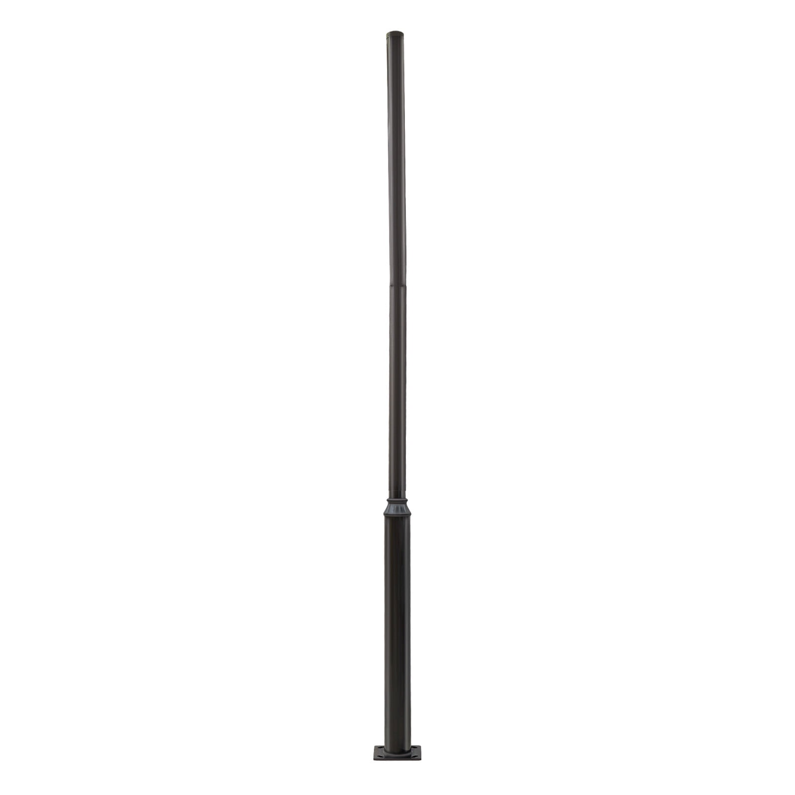 Portable Outdoor Light Pole with Foundation Frame, Heavy-Duty Street Light Pole Metal Street Lamp Post, Outdoor Street Courtyard Parking Lot Lighting Post for Street Lights, Garden Lights
