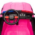 thumbnail image 5 of 24V Kids Ride on Cars, 2 Seater Battery Powered Ride on Toy Car with Remote Control, Electric Car for Girls Boys 3-8 with Music/LED Lights/Bluetooth/USB, Rose Red1, 5 of 7