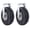 Black + Rubber#6, variant on 4PCS 10IN Pneumatic Caster Wheels Set for Carts, 2 Swivel & 2 Rigid Casters with Ball Bearings, 5/8-Inch Bore, 300 lbs Load Capacity - Black Rubber
