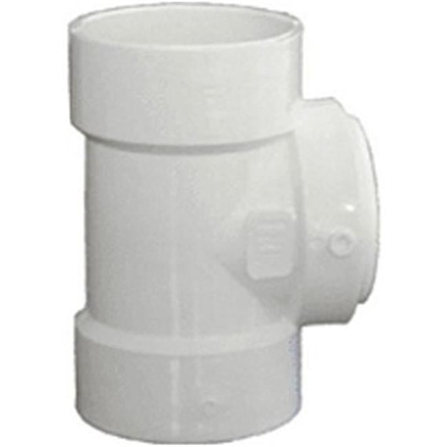 IPEX 192116AS 3 in. PVC Drain Waste Vent CleanOut Tee with Plug