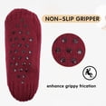 thumbnail image 4 of Unisex Fluffy Fuzzy Warm Slipper Socks for Men Women, Thick Fleece Lined Non-Slip Socks Indoor Floor, 4 of 6