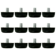 Uxcell 12pcs M8 x 10 x 30mm Screw on Furniture Glide Leveling Feet Adjustable Leveler Floor Cover