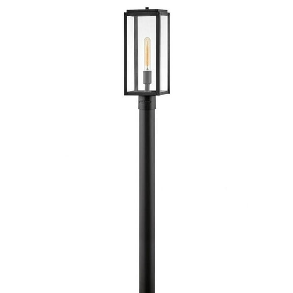1 Light Medium Outdoor Post Top or Pier Mount Lantern-Black Finish-Led Lamping Type Bailey Street Home 81-Bel-4530567