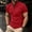 Red, variant on Elvqul Mens Shirt with Pockets Summer T-Shirt Pullover Short Sleeve Classic Quick Dry Fashion Plain Henley Tee for Men