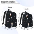 thumbnail image 4 of Naloa Canvas Backpack for Men Women Fashionable Goose Print Rucksack Casual Travel Daypack Large and Small Durable College Tote Satchel Bookbag for Teens, 4 of 8