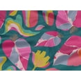 thumbnail image 6 of oneOone Rayon Dark Teal Green Fabric Abstract Floral Dress Material Fabric Print Fabric By The Yard 56 Inch Wide, 6 of 8