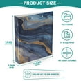thumbnail image 5 of 3 Ring Binder 1.5 inch Round Rings with Interior Pockets Binders Organizer Office School 1Pack Blue-purple Marbling, 5 of 10