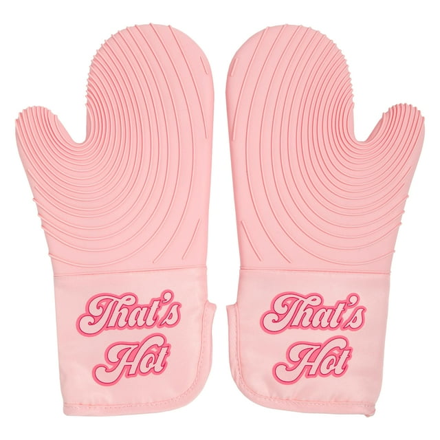 Juego de guantes para horno Paris Hilton That's HOT, resistentes al calor, color rosa