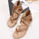 thumbnail image 3 of Sandalias planas romanas informales para mujer de verano Wmkox8yii  shjk1286, 3 of 9