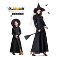 thumbnail image 5 of Disfraz de Halloween del Mago de Oz puesta en escena cosplay para adultos disfraz de bruja negra cosplay para padres e hijos, 5 of 5