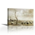 thumbnail image 1 of A Winter Landscape - Contemporary Fine Art Giclee on Canvas Gallery Wrap - wall décor - Art painting - 26 x 19 Inch - Ready to Hang, 1 of 2