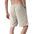 thumbnail image 5 of Aimik Mens Sport Shorts Textured Curved Seams Mens Active Shorts Summer Quick Dry Material Running Shorts for Training or Sports, 5 of 6