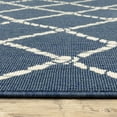 thumbnail image 5 of Oriental Weavers Meridian 4295B - Machine Woven Area Rug - 6'7" x 9'6" - in Navy/ Ivory - Coastal Style Patio, Deck, Porch, Mud Room Rug, 5 of 9