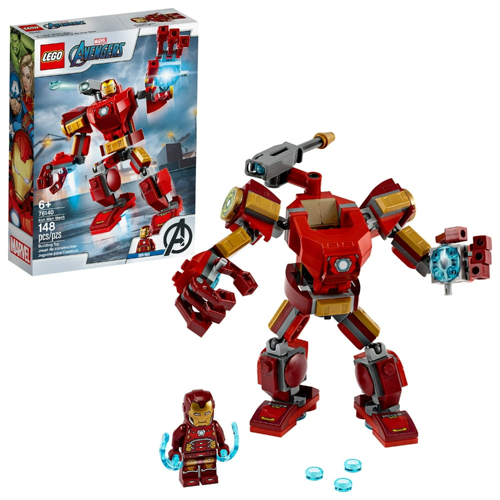LEGO Marvel Avengers Iron Man Mech 76140 Building Toy with Iron Man Mech and Minifigure (148