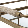 thumbnail image 6 of Maklaine Coastal Metal & Rope Trays in Brushed Gold and Natural (Set of 2), 6 of 6