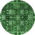 thumbnail image 1 of Ahgly Company Indoor Round Persian Emerald Green Traditional Area Rugs, 8' Round, 1 of 4