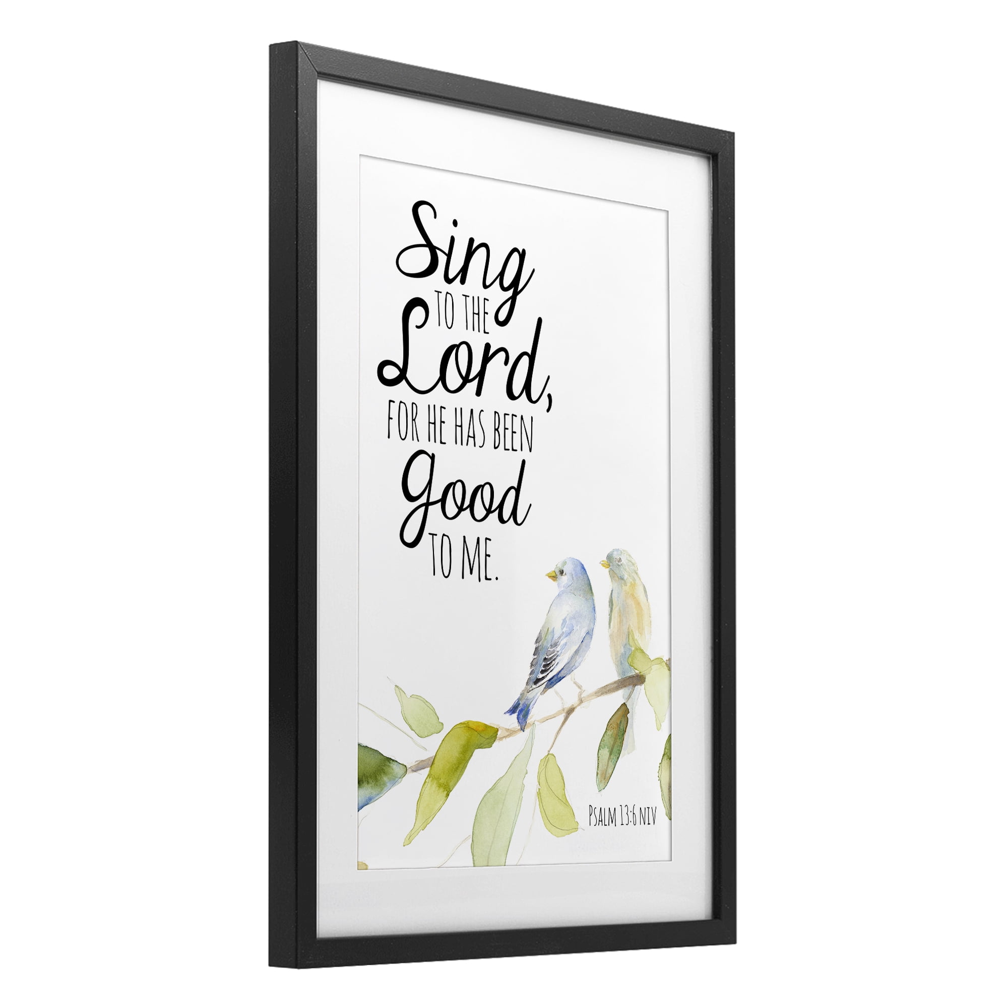 Stupell Industries Sing To The Lord Black Framed Print Under Glass, design by Lanie Loreth