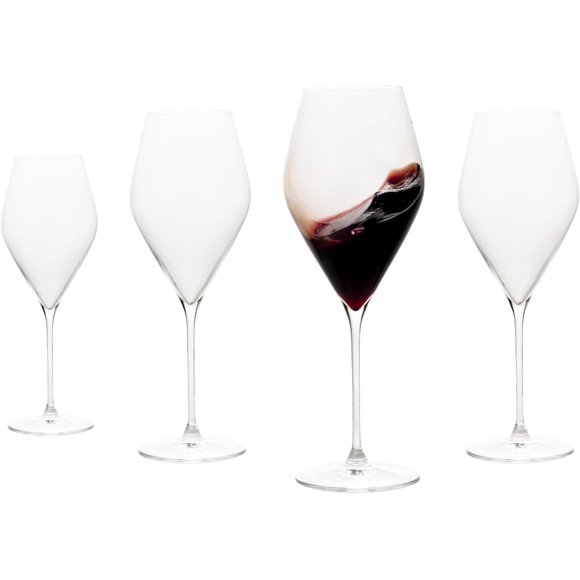 Galateo Verres à Vin Rouge Bordeaux Verona Collection - Ensemble de 4