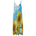 thumbnail image 4 of Sunflower Fine Art Sleeveless Dress Summer Dress Woman 2025, 4 of 7