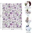 thumbnail image 4 of Pioneer Flower Floral Print Pattern Blanket,Comfortable Soft Flannel Throw Blanket,All Season,Warm Lightweight Blankets for Sofa Bed Couch Living Room Chair,30"x40", 4 of 4