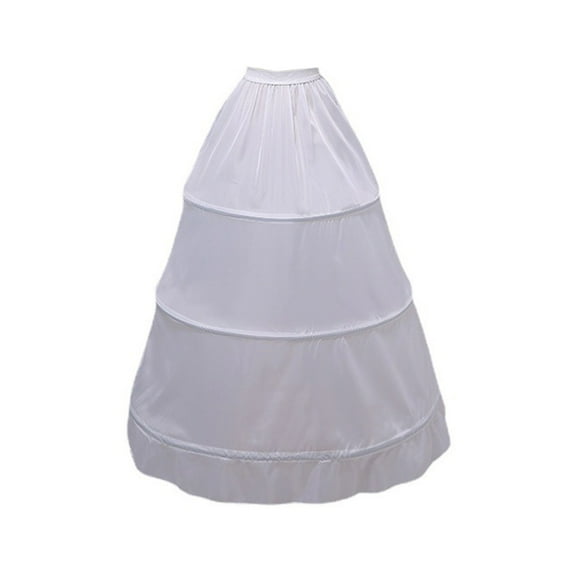 Women's Victorian Crinoline Hoop Bustle Cage Pannier White Petticoat Slip