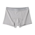 thumbnail image 1 of Aayomet Men's Boxer Briefs Breathable and Soft With Fly Trunks (Gray, XXXL), 1 of 3