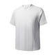 thumbnail image 1 of Blusas y camisas de manga corta y cuello redondo para hombre, blusas casuales de color liso con cuello redondo y mangas cortas para hombre., 1 of 5