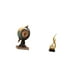 thumbnail image 5 of Figura moderna de globo terráqueo con forma de fuego, reloj de mesa, adorno artesanal para estante, oficina, chimenea, dormitorio, armario, sala de es, 5 of 8