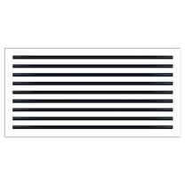 BUILDMART - 36x18 Modern AC Vent Cover - Decorative White Aluminum Air Vent - Standard Linear Slot Diffuser - Heating and Cooling Register Grille for Ceiling, Walls & Floors - Texas Buildmart
