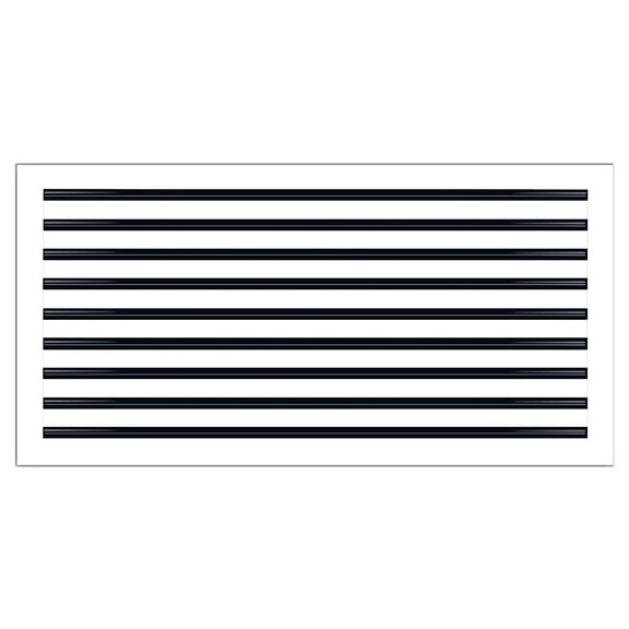 BUILDMART - 36x18 Modern AC Vent Cover - Decorative White Aluminum Air Vent - Standard Linear Slot Diffuser - Heating and Cooling Register Grille for Ceiling, Walls & Floors - Texas Buildmart
