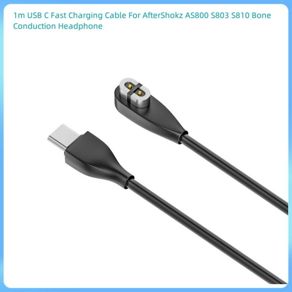 3PCS/lot 1m USB C Fast Charging Cable For AfterShokz AS800 S803 S810 Bone Conduction Headphone Portable Magnetic USB 5V 1A Wireless Headphone