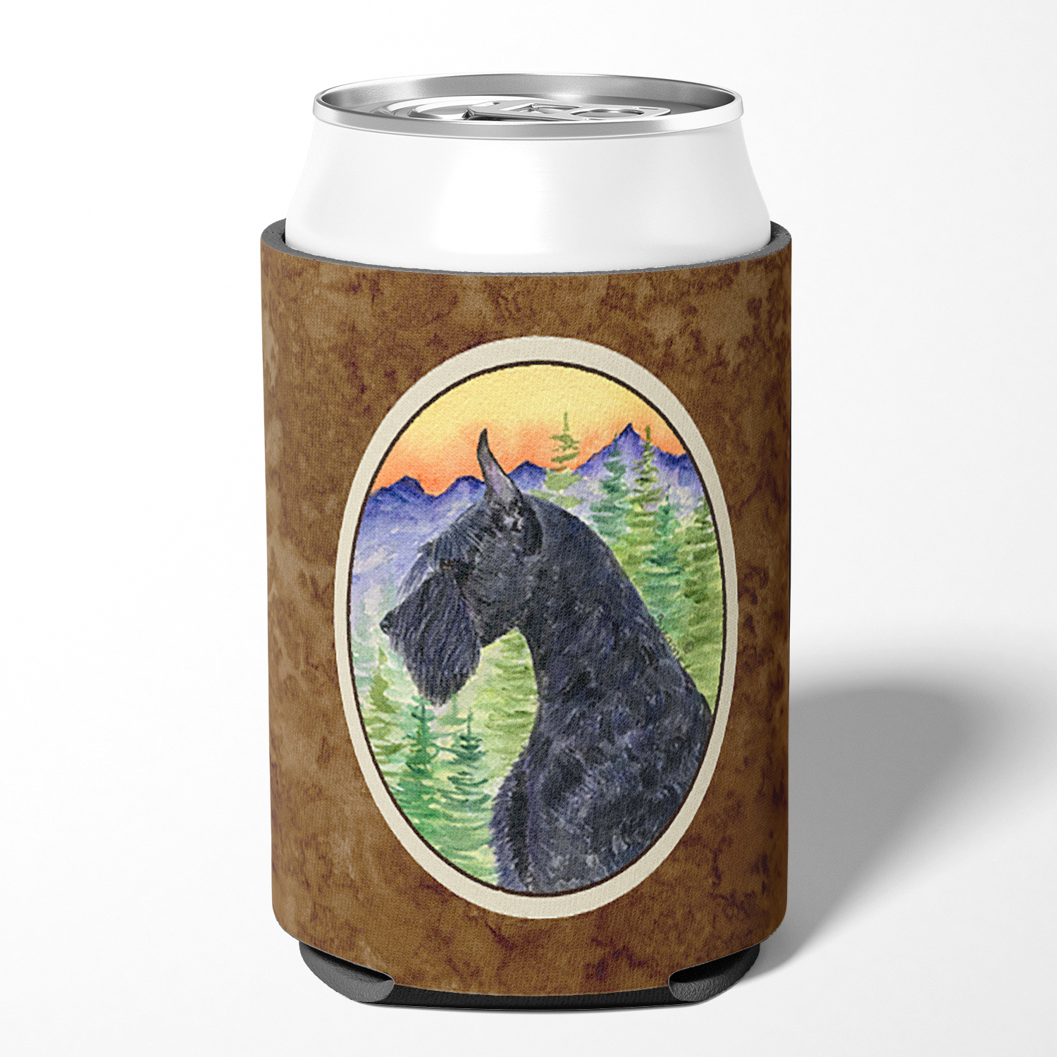 Caroline's Treasures SS8256CC Schnauzer Can or Bottle Hugger, Can Hugger, multicolor