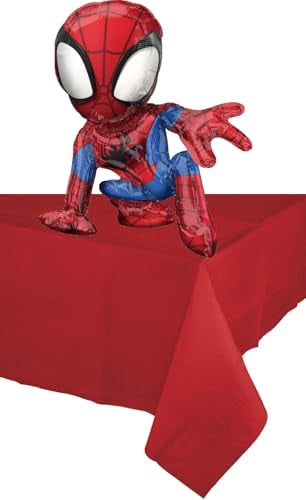 Spidey and Friends Birthday Party Supplies 8pc Foil Balloon Bouquet Decorations
