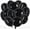Black, variant on 30Pcs 18 Inch Balloons Large Blue and Silver Round Shape Foil Ballons Big Round Helium Mylar Decorations for Birthday Wedding Baby Shower Anniversary Engagement Party Supplies