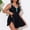 Black, variant on Women's Plus Size Swim Dress Swimsuit for Women Tummy Control Front Zipper Swimwear for Summer