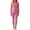 Hot Pink, variant on Edvintorg Matching Sets Women Plus Size Fashion Crew Neck Long Sleeve Top and Pant Thermal Fleece Outfits 2 Piece Loungewear Women Clothing Black S