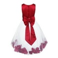 thumbnail image 2 of YIZYIF Toddler Little Girls Princess Flower Girl Dress Tulle Sleeveless Evening Wedding Pageant Dress A Burgundy 2, 2 of 7