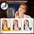 thumbnail image 2 of Luz para selfies, portátil, 120 LED, con clip ajustable de 2500 a 9000 K., 2 of 9