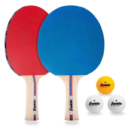 UPC: 0025725427376 | Franklin Sports Table Tennis Paddle Set with Balls – 2 Player Paddle Kit with Table Tennis Balls