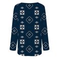 thumbnail image 5 of Pompotops Blouse Décontractée Tribale Imprimée à Manches Longues Col Rond pour Femmes, 5 of 5
