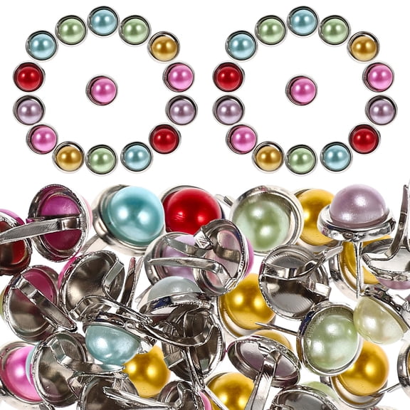 Milisten 100 Pcs Assorted Color Metal Paper Fasteners Brads for Craft Projects and Decoration Use