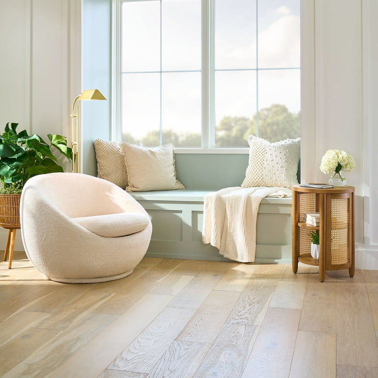 Better Homes & Gardens Mira Swivel Chair, Cream - Walmart.com