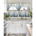thumbnail image 5 of Forest Tree Kitchen Curtains Sets 36 Inch Length with Valance, Blue Yellow Trees Modern Abstract Art Swag Valances and Tiers Curtain Set Drapes Swag Curtains for Living Room, Bathroom, Bedroom, Cafe, 5 of 6