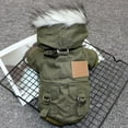 thumbnail image 2 of YOPTOP Manteau d'Hiver Épaissi pour Animal, Vêtement d'Extérieur pour la Randonnée, la Course et l'Exercice par Temps Froid, Veste à Capuche à Manches Longues pour Chien, Vêtements Chauds pour Chien, Kaki m, Vert, TP, 2 of 18