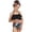 Black, variant on REDARER Baby Little Girls Ruffles Floral Print Two Pieces Swimsuit Bathing Suit Beach Wear Swimwear Bikini Set,Girls Swimsuit,8-10 Years
