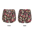 thumbnail image 3 of KLL Many Kind Of Flowers Pattern Shorts Women,Athletic Shorts High Waisted Running Shorts Pocket Sporty Short Gym Elastic Workout Shorts-Medium, 3 of 7