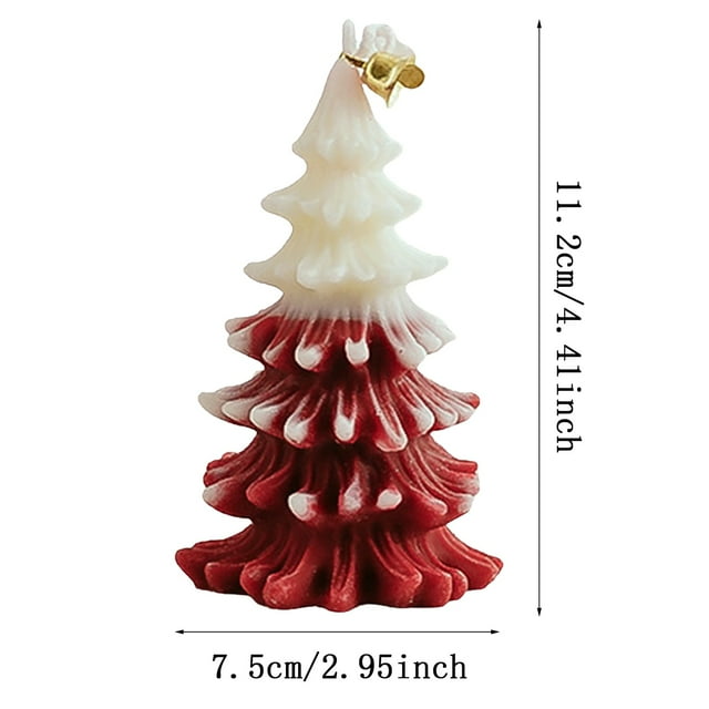 JJKBVCLO Christmas Tree Scented Candles Gift Box Set Diy Atmosphere Decoration Modeling Christmas Candles
