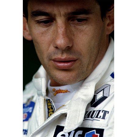 Ayrton Senna F1 Super Racing Car Superstar Wall Poster - 12x18 Inch Laminated Poster - Stunning Detail and Bold Colors